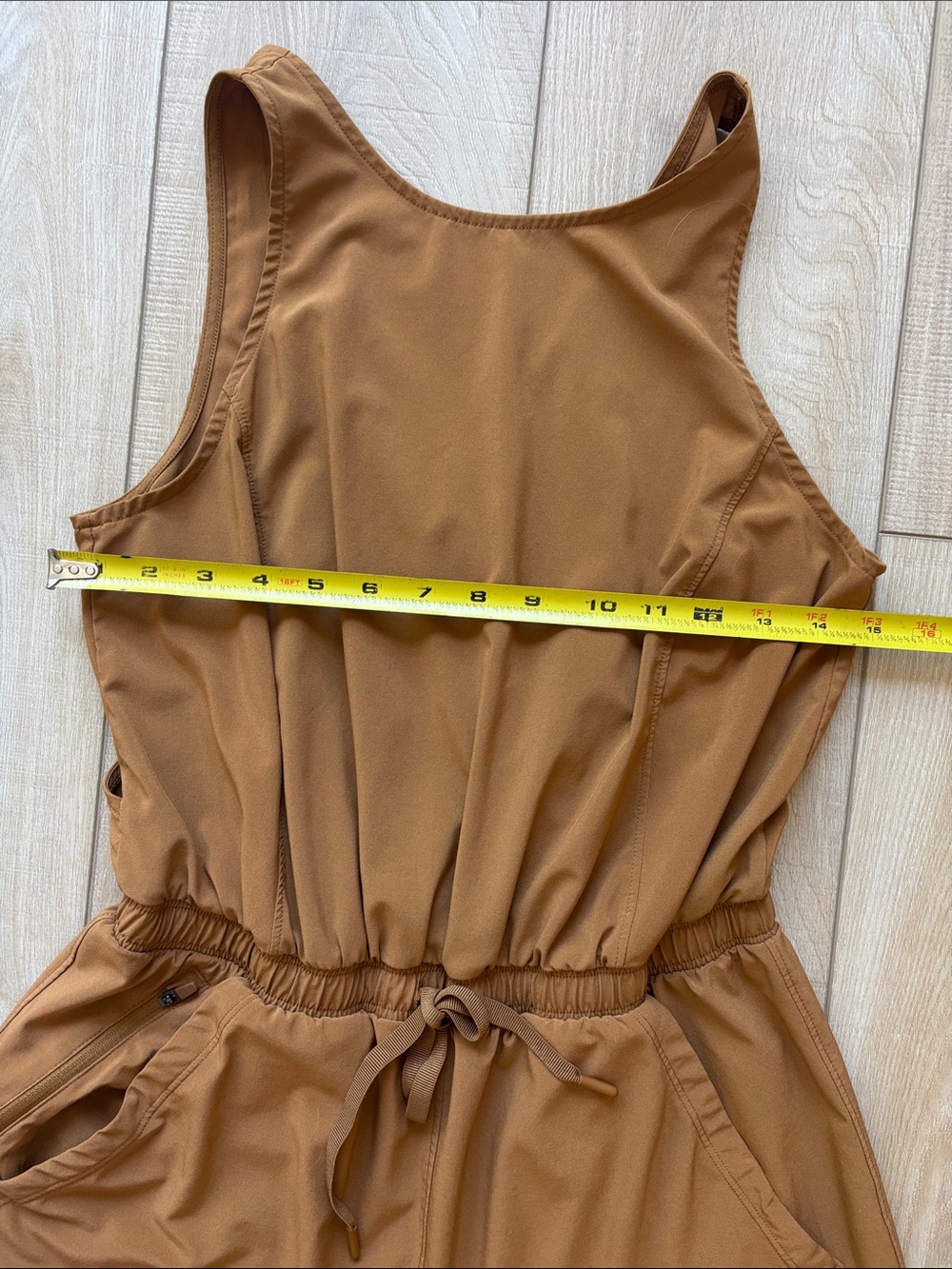 All In Motion - S - Sleeveless One-Piece Romper in Brown - Picture 5 of 7